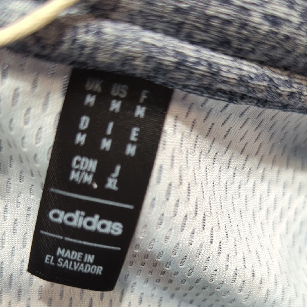 Adidas Men's Heathered Gray Polo Shirt - Picture 9 of 11